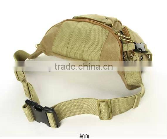2016 Wholesale cheap men sports canvas waist bag/belt bag