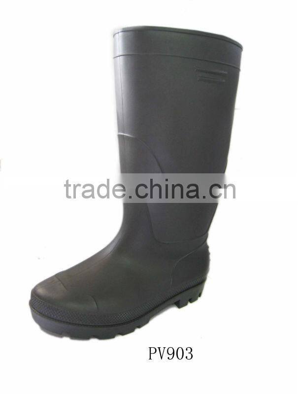 2013 last plastic safety rain boots for men