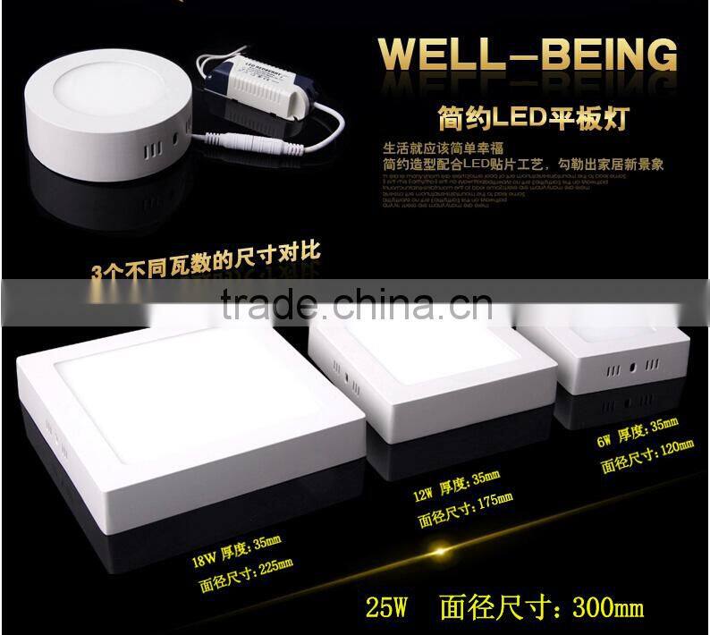 Surface Mounted LED Panel Light 6W 12W 18W 25W Downlight LED Ceiling Lamp