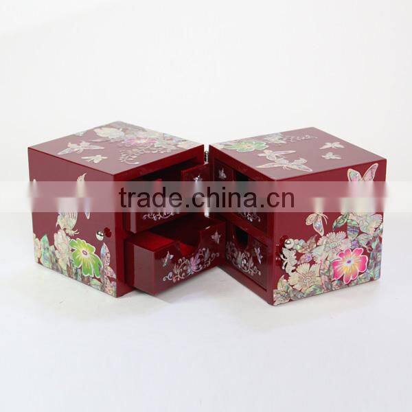 High end classical small wooden jewelry boxes wholesale