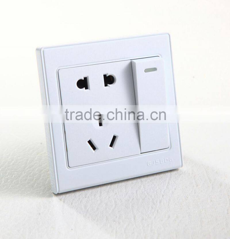 Apply modern decoration PC material wall socket and switch integration
