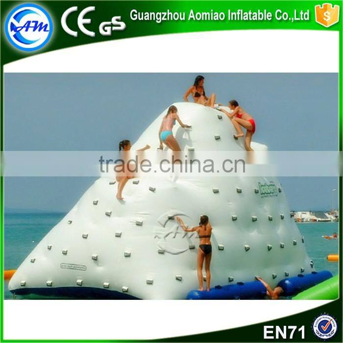inflatable sea water park iceber climbing wall kids climbing wall