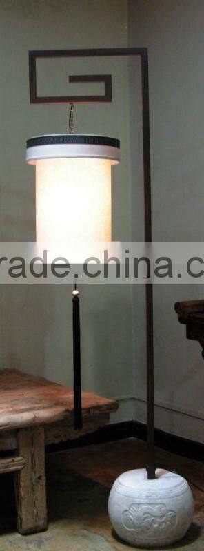 Chinese antique hanging red cloth lantern