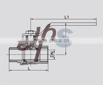 brass MxF gas ball valve, EN331 standard