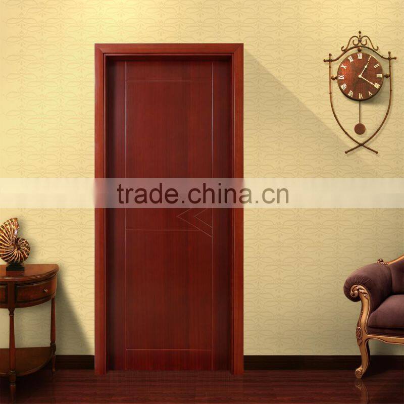 Solid wood interior outdood hard wood cherry plain wood bathroom door