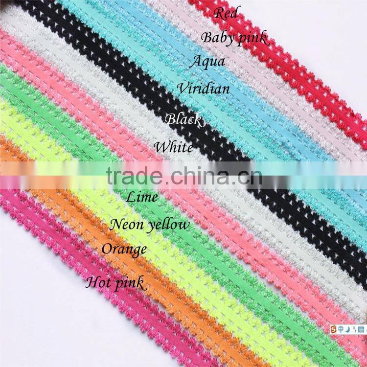 5/8 blue /red/ white star fold over elastic, FOE headband elastic for making diy hair ties, fold over elastic by the yard