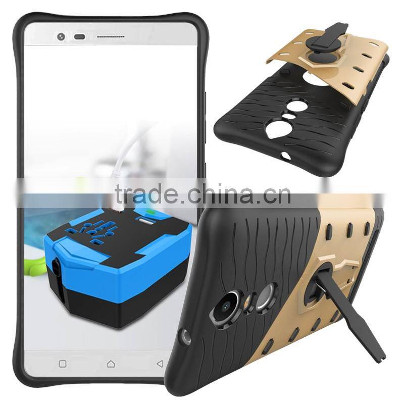 Hot Durable Armor case for Lenovo K5 Note Hybrid TPU PC Impact-resist back cover case with active kickstand