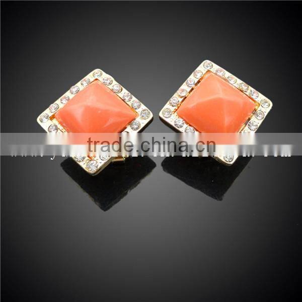 red coral design resin jewelry sets made in china