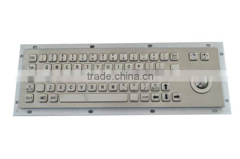 Waterproof and Dustproof Kiosk IP65 PC Stainless Steel Metal Keyboard