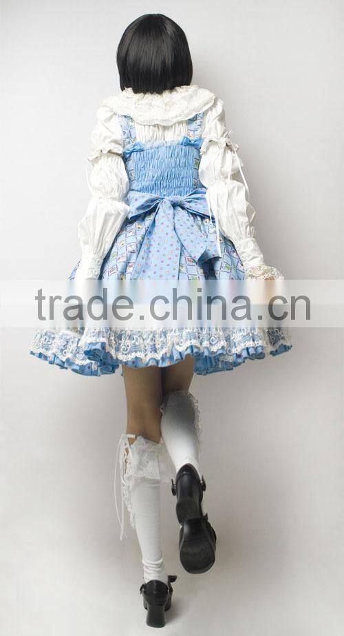 China supplier unique design decadent gothic rock wear clothing Q-108
