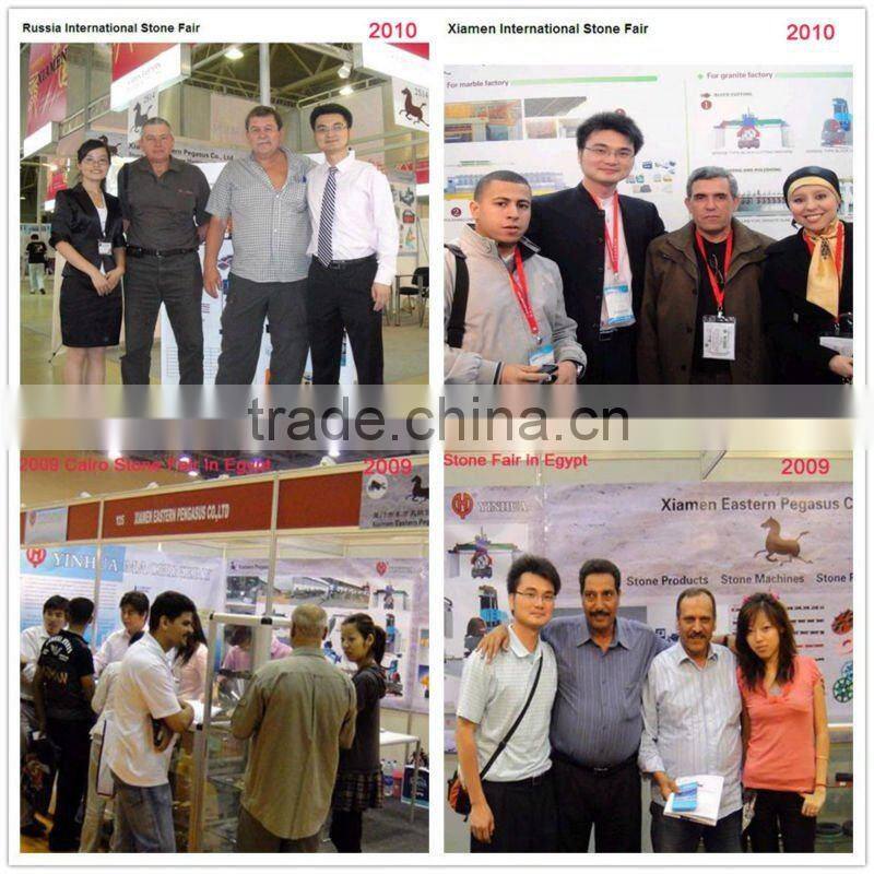 Single arm high efficiency multi-blade stone cutting machine