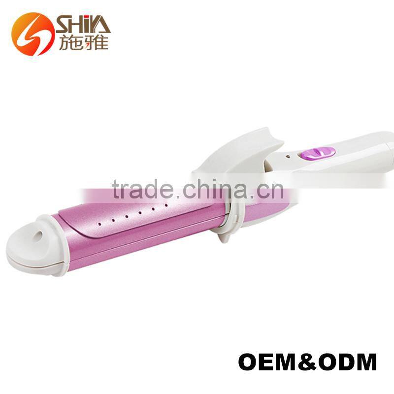 Hot selling 2 in 1 mini hair curler free sample curling iron with usb powered cord and hair straightener with cover
