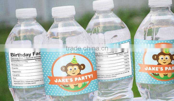 custom sticker seal bottles, PVC Shrink Label