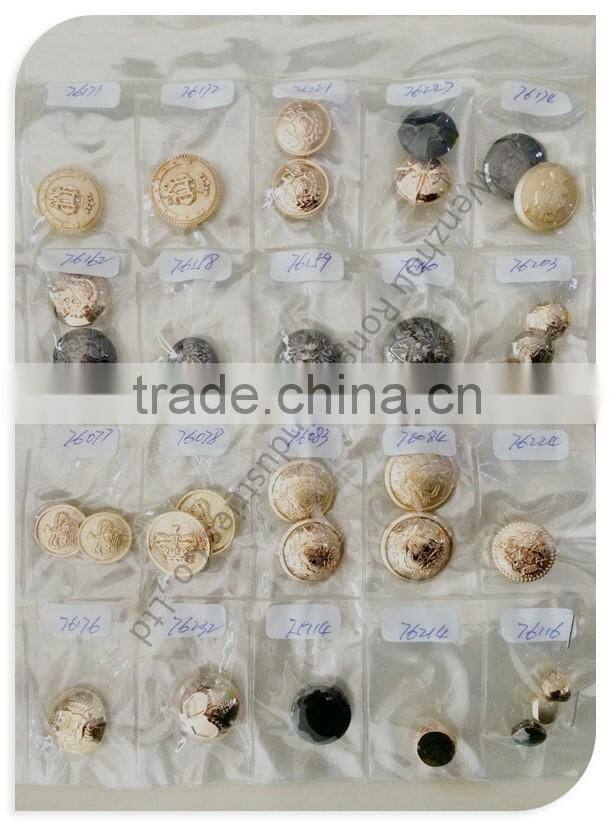 fashion high quality hand sewing metal button for custom uniform