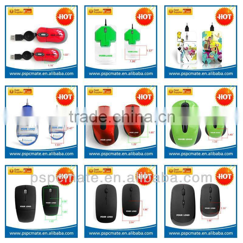 Engrave logo flat mini mouse for promotional use