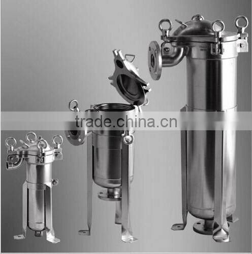stainless steel bag filter housing/bag filter for water treatment system