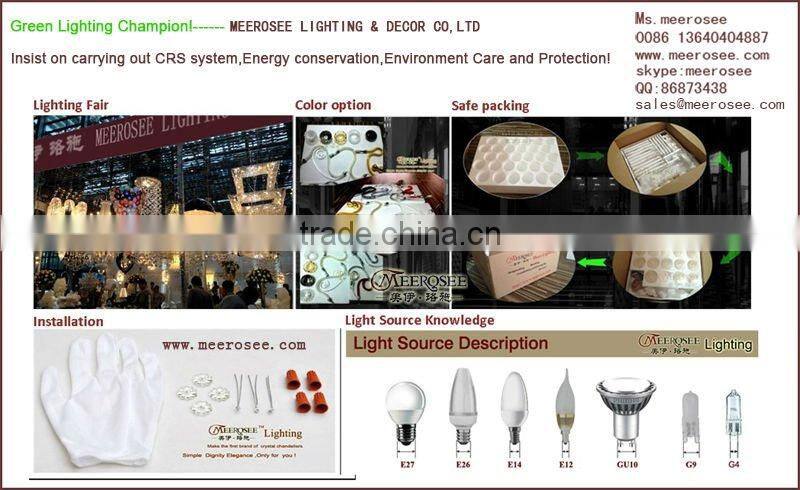 European style champagne crystal pendant lamp MD040