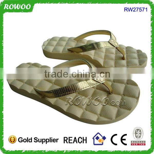 womens leather massage flip flop, outdoor leather flip flop slippers, massage flip flops eva and rubber