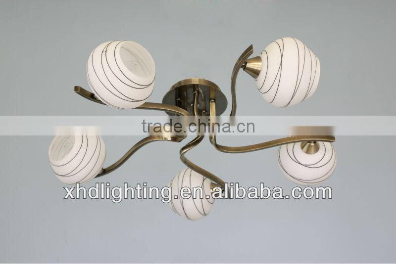 Modern chanderlier lighting fixture /decoration glass ceiling lamp