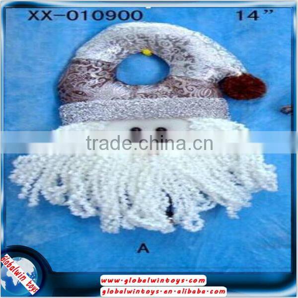 262AB new 48cm cloth snowman santa claus christmas craft with snow flower