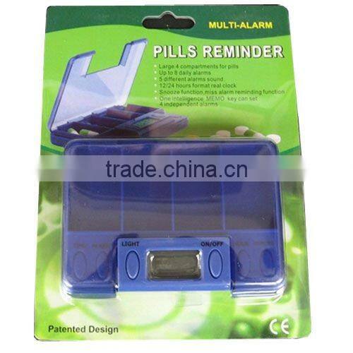 24 hours Four compartments Digital pill box