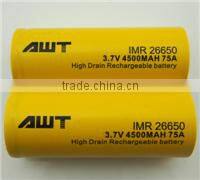 in stock! original aweite 26650 18650 rechargeable lithium battery 18650 li-ion rechargeable battery (e-cig mode)