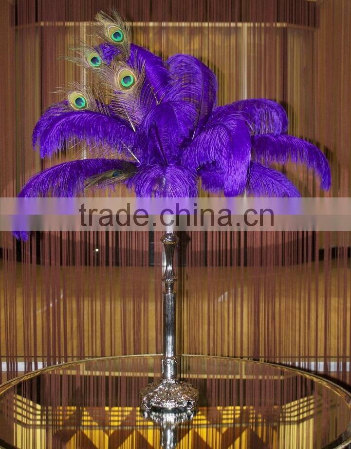Red ostrich feathers for Wedding decoration