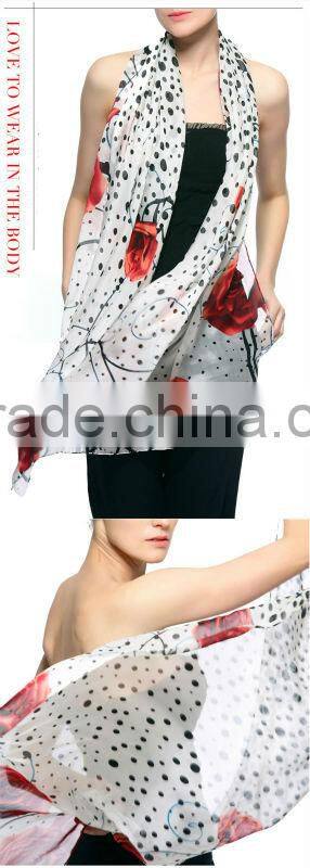 Digital printed silk scarves026