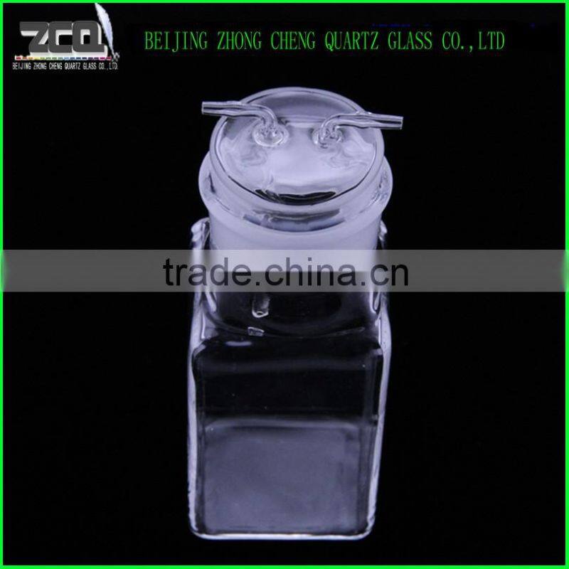 Customer designed quartz glass laboratory flask