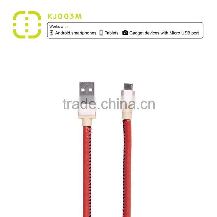 walnut mfi certified leather cable for iPhone 6 Plus / 6 / 5S / 5C / 5