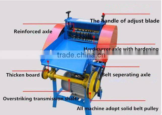 Low price scrap copper wire stripper machine/wire stripping machine/ wire machine plant