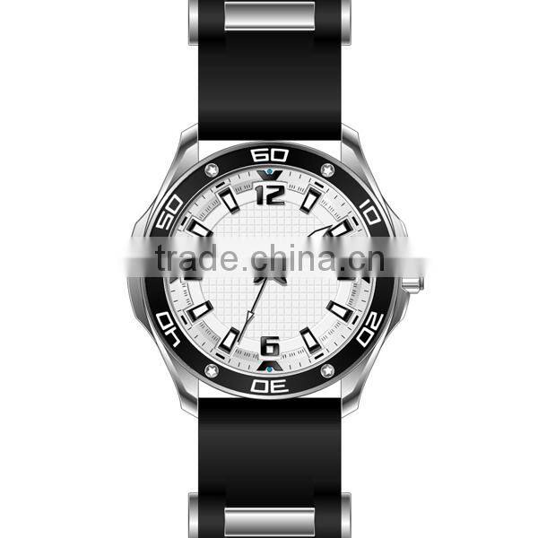 High quality silicone watch men luxury with skeleton back