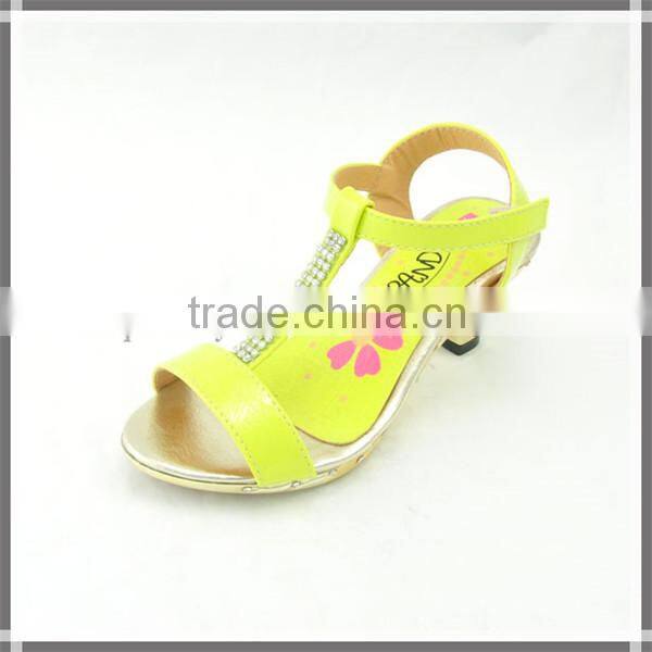 2015 kids high heel sandals high heel shoes