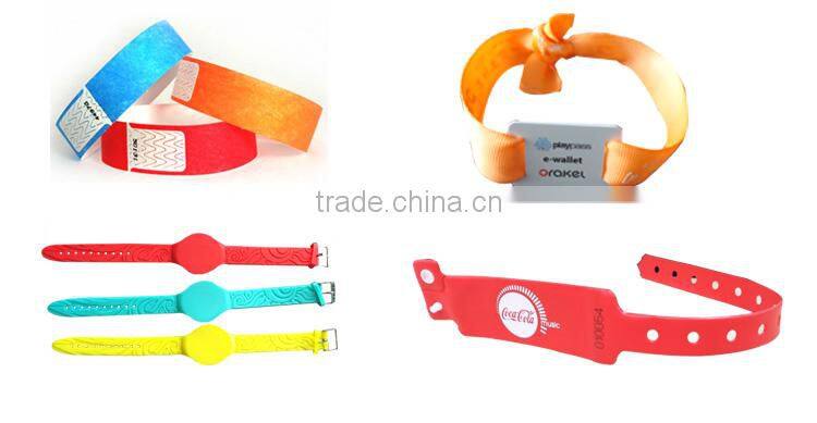 13.56MHz NFC Woven Wristbands With Ntag213/Ultralight EV1/Ultralight C