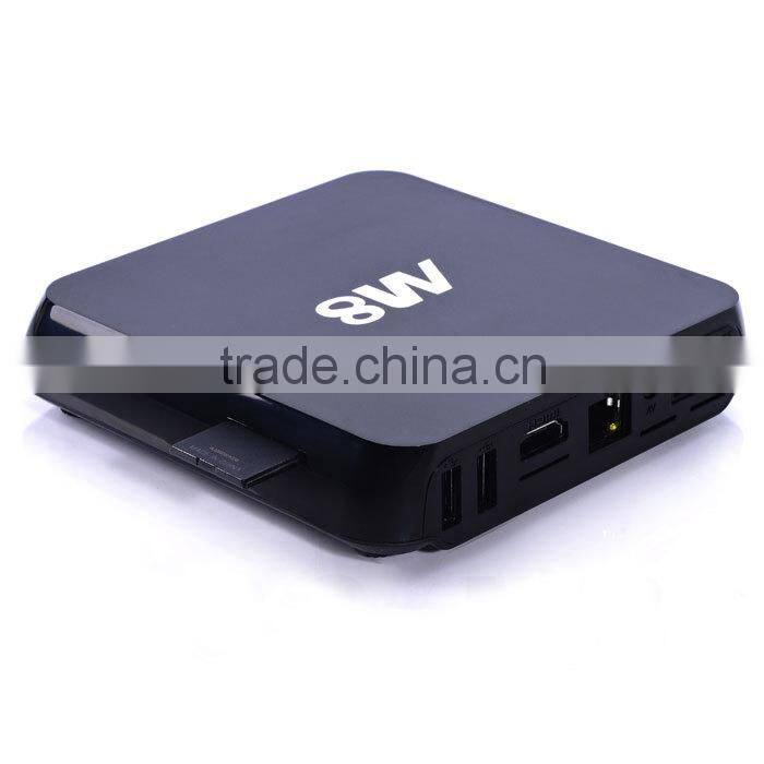 Pure OpenElec OTT tv box M8 tv box with Amlogic S802 quad core CPU and stable playing