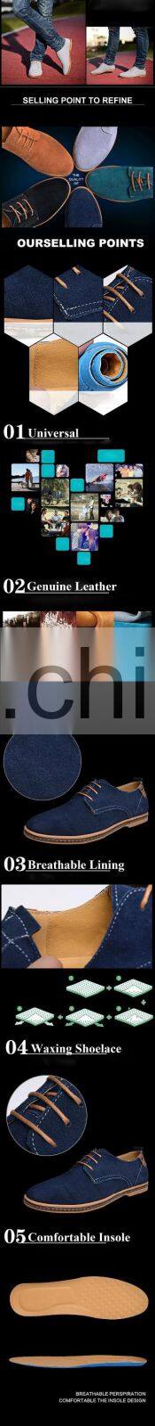 Casual style popular trend leather office men rubber shoe