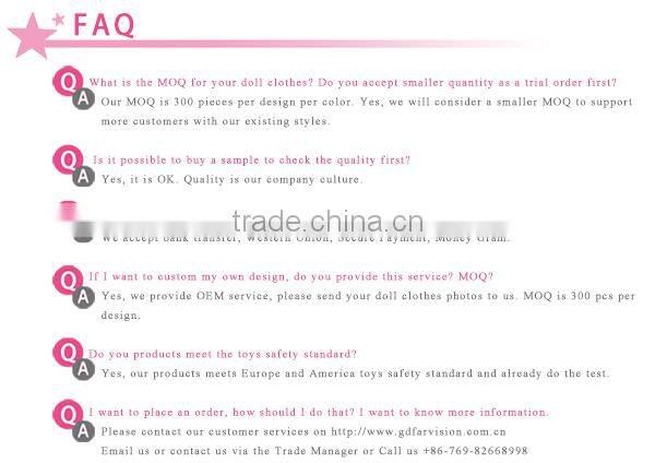 high quality doll clothes, handmade 18 inch doll clothes