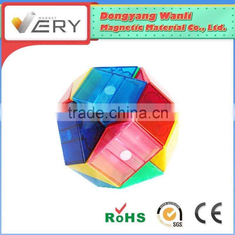 Children beyond 3 years old Pre-school Learning safe magnetic construction Puzzle Toy