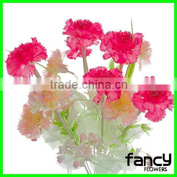 9 heads artificial carnation flower for wedding decoration
