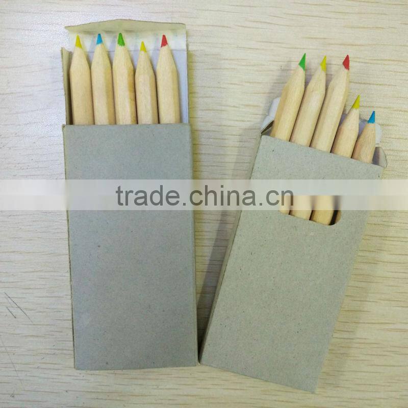 Promotion 3.5" hexagonal shape mini eco color pencil