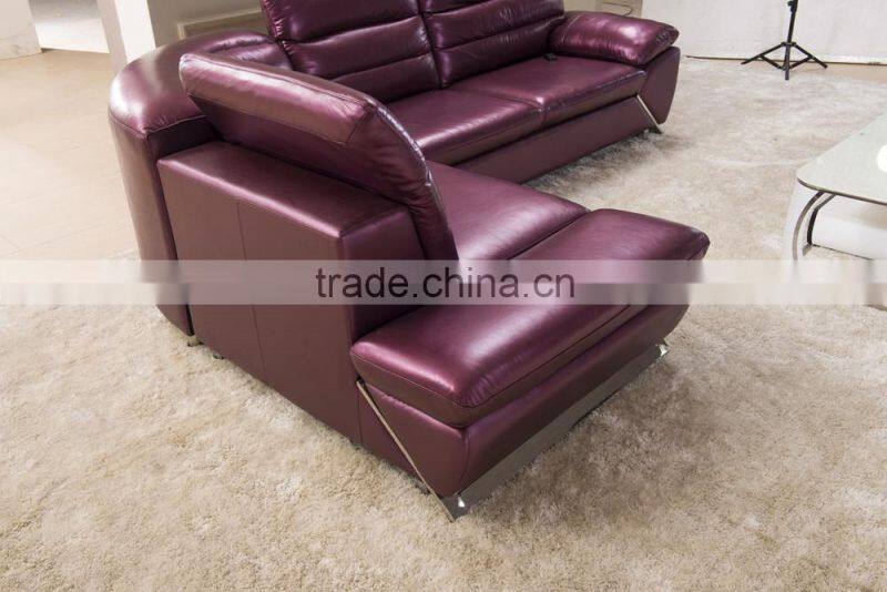 2016 Leather Sectional Sofa Set Livingroom Home Furniture 8072