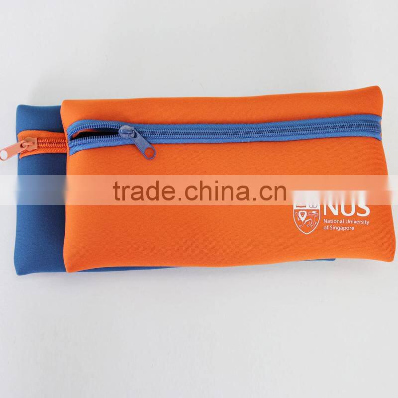 waterproof Kids Neoprene Zipper Pencil Bag,children pencil bag