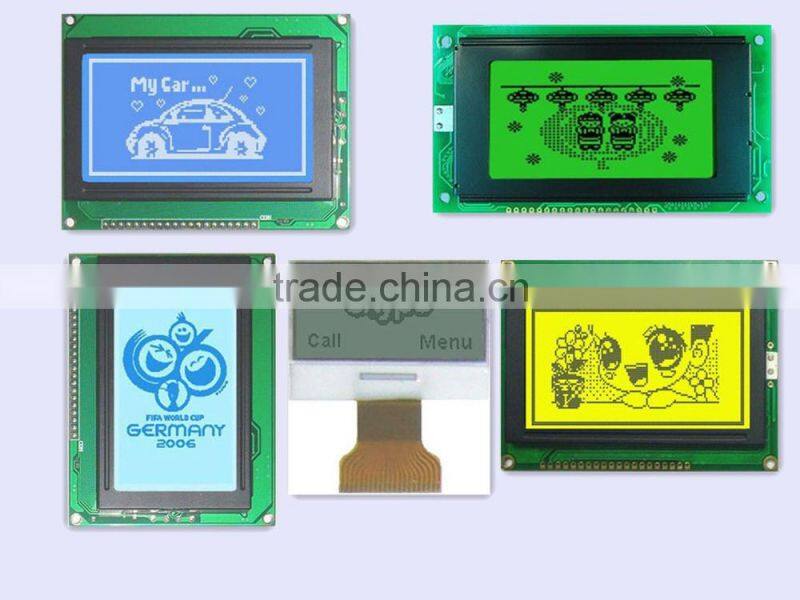 custom transparent TN/STN/VA FPC12864 COG lcd display module