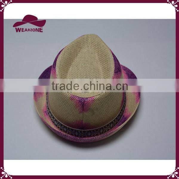 Colorful 100% paper straw hat