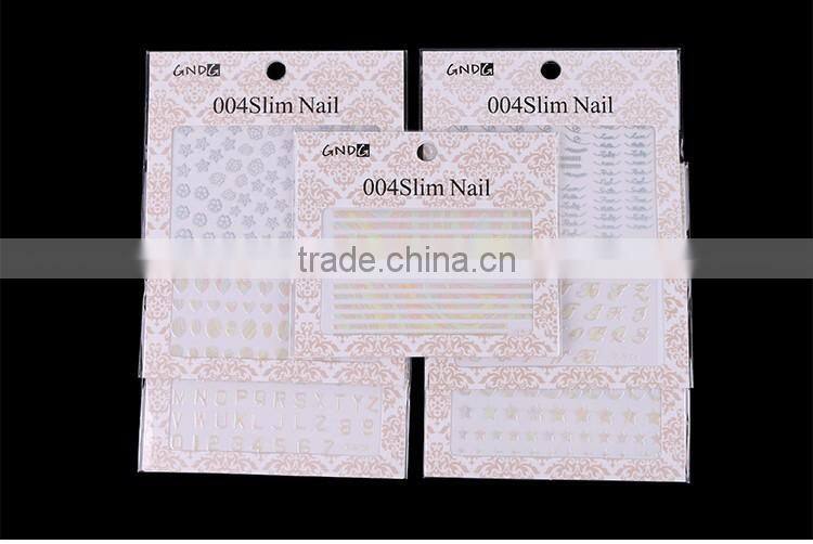 2016 Hot selling heart shape for 3D Nail art sticker wholesale