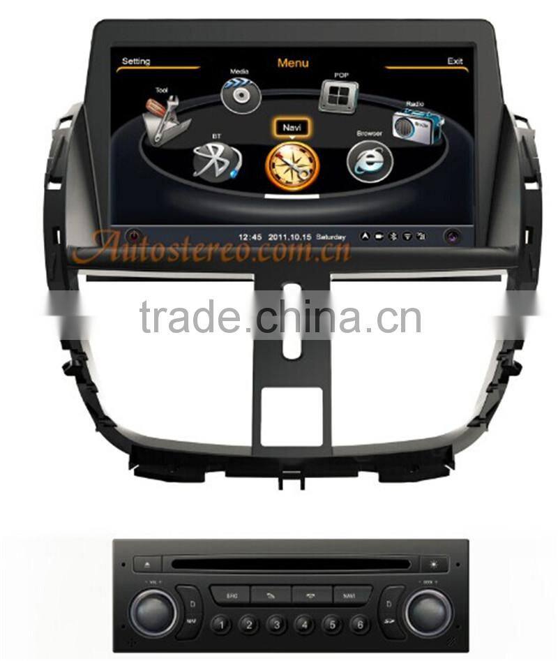 car multimedia entertainment player for Peugeot 207 car Radio GPS Satnav Navigation DVD