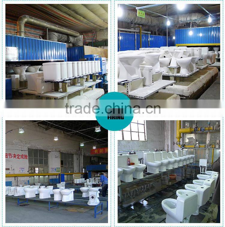 Wall hung ceramic toilet and P-Trap sanitary ware European Toilet flushometer toilet bowl