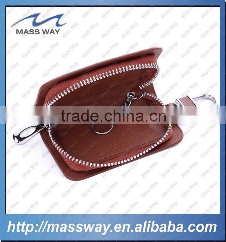 high grade custom men fashion fine genuine leather key wallet