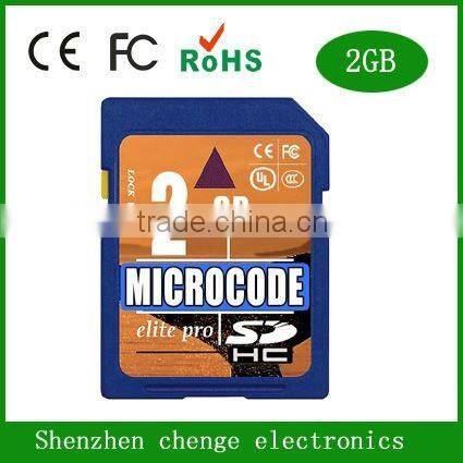 2GB class10 sd memory card for high definition electronics products
