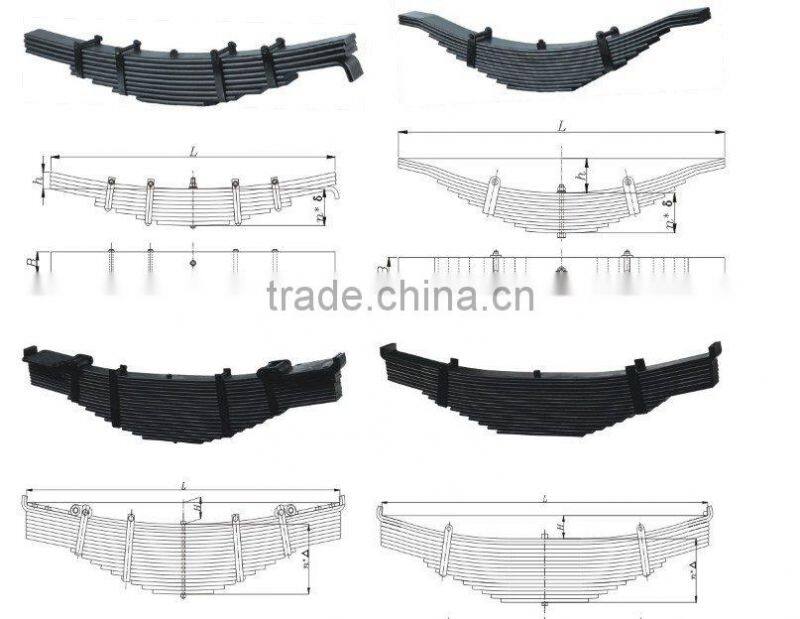 Trailer spare parts leaf spring